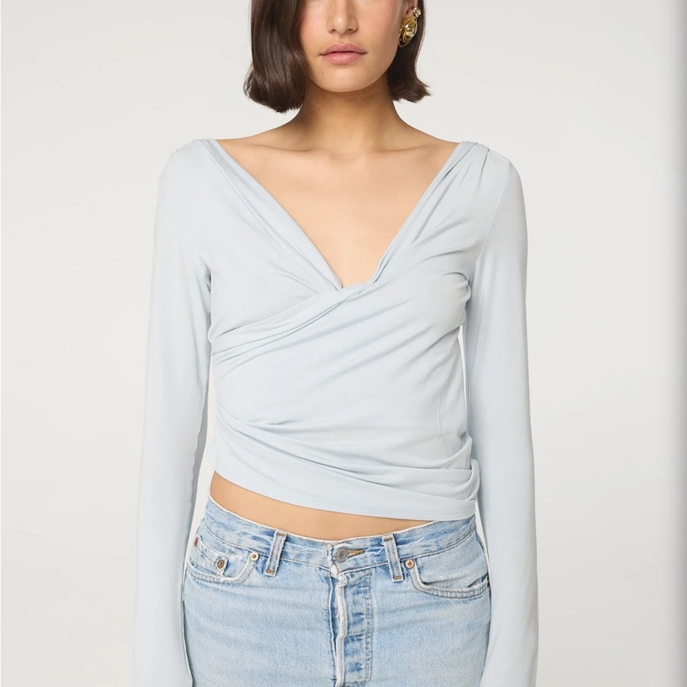 Line by K Umi Top in Powder Blue
